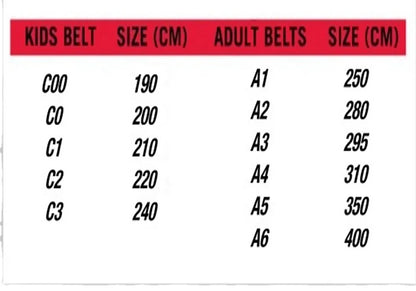 Customized embroidery top Quality Martial arts karate belts bjj men gi belts all sizes all color belts taekwondo judo