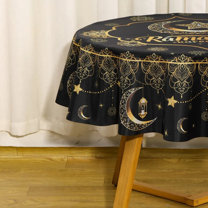Ramadan Decor Tablecloth EID Mubarak Decoration 2026 For Home Table Cover Ramadan Kareem Islamic Muslim Party Eid Al Adha Gifts