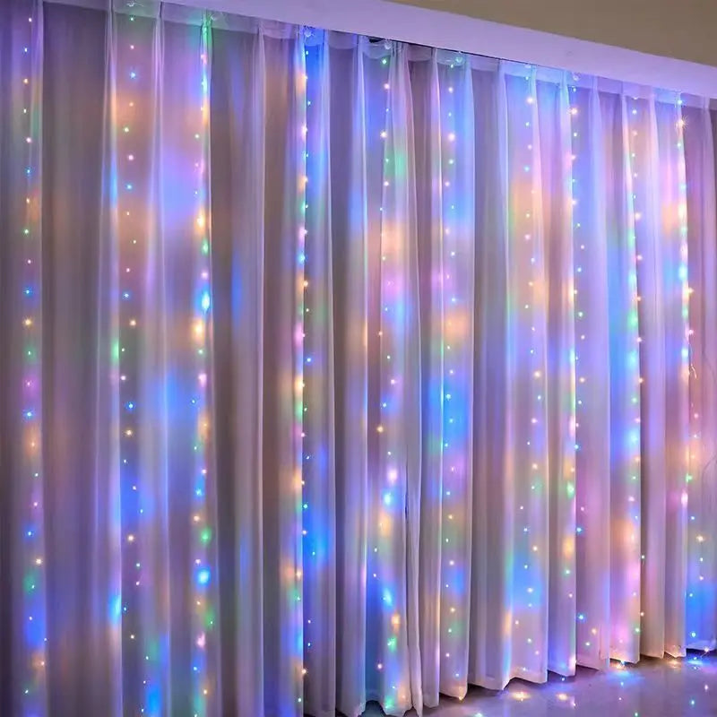 Ramadan Decoration 2026 Curtain LED String Lights Fairy Lights Battery Operated EID Mubarak Bedroom Wedding Valentine's Day
