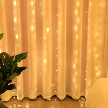 Battery Operated Ramadan Home Decoration Curtain LED String Lights Fairy Lights EID Mubarak Bedroom Wedding Valentine's Day