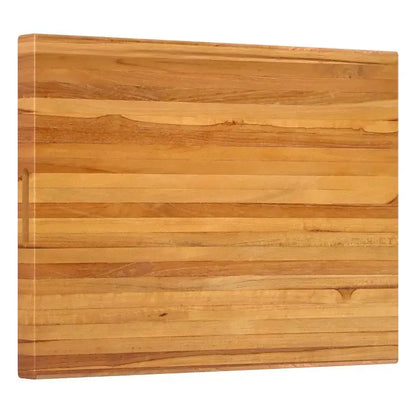 Extra Large 24 Inch Natural Reversible Teak Wood Cutting Board with Handle Specialty Tool for Kitchen Use