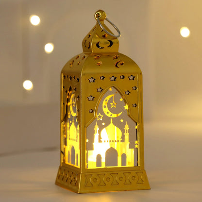 2026 Ramadan Decoration LED Lantern Light Eid Mubarak Star Moon Castle Lights Islamic Muslim Party Ornaments Eid Al-Fitr Gifts