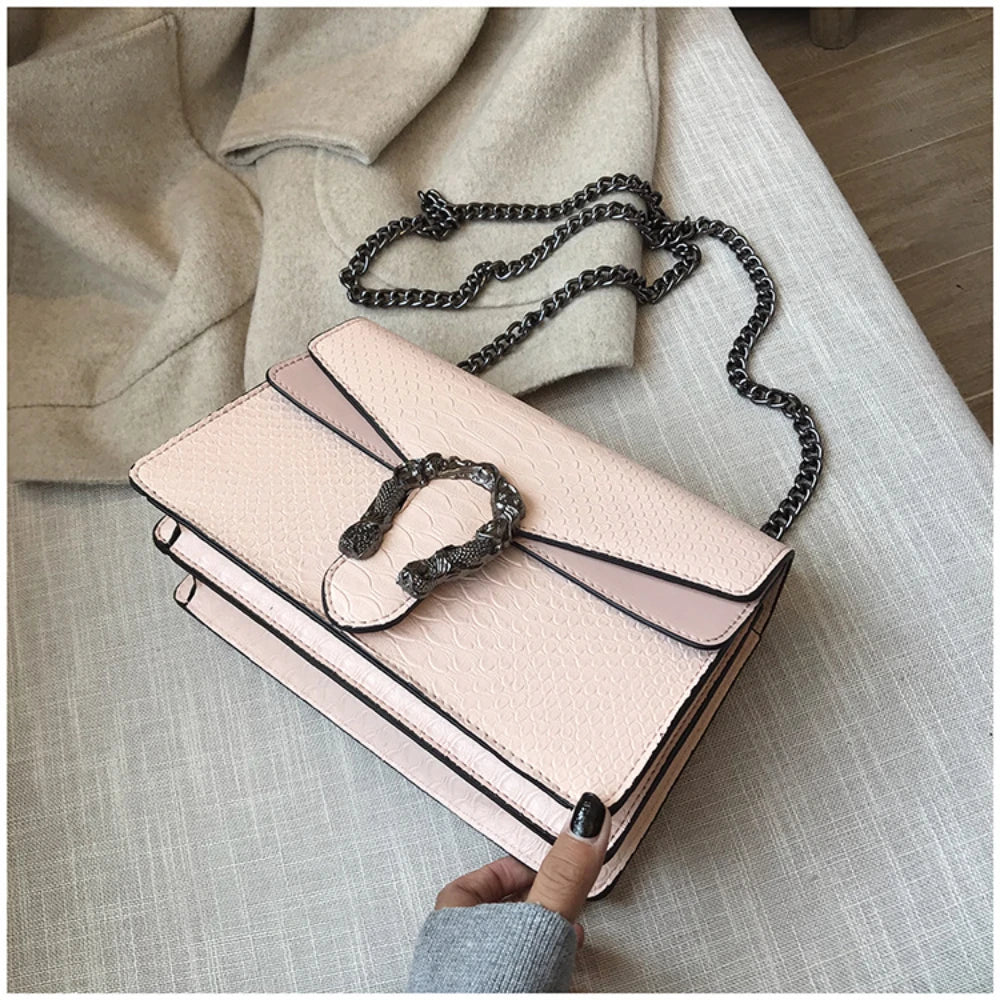 The 2025 new retro crocodile-patterned chain Dionysus bag is a high-end single-shoulder crossbody women's bag