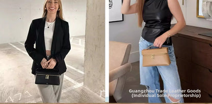 JWPEI Box-Shaped Cross-Border Shoulder Bag Small Niche Design Handbag Diagonal Bag Leather Handbag for Daily Matching