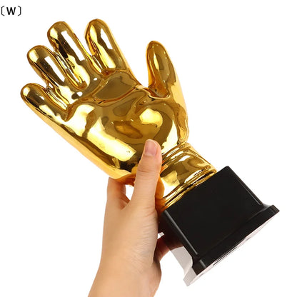 〔W〕Golden Gloves Football Trophy Winner Gold Trophys Goalkeeper Gamesoccer Competition Adult Glove School Kids Awardtrophies Cup