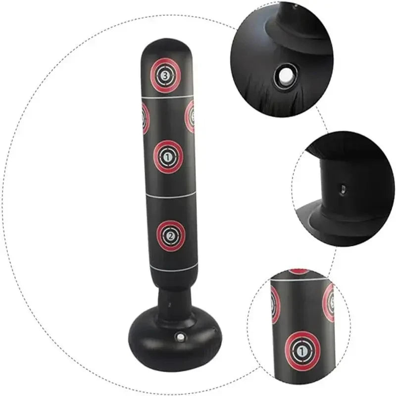 Inflatable Punching Boxing Bag Fitness Training Boxing Sack PVC Sports Fight Column Toy Kids Boxing Fight Pressure Sandbag