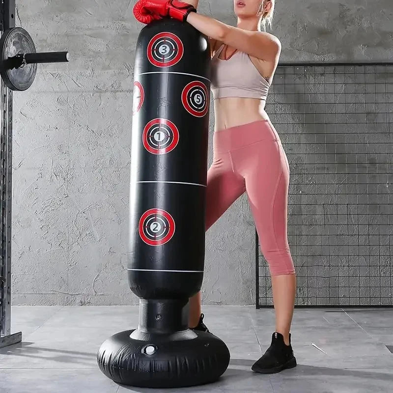Inflatable Punching Boxing Bag Fitness Training Boxing Sack PVC Sports Fight Column Toy Kids Boxing Fight Pressure Sandbag