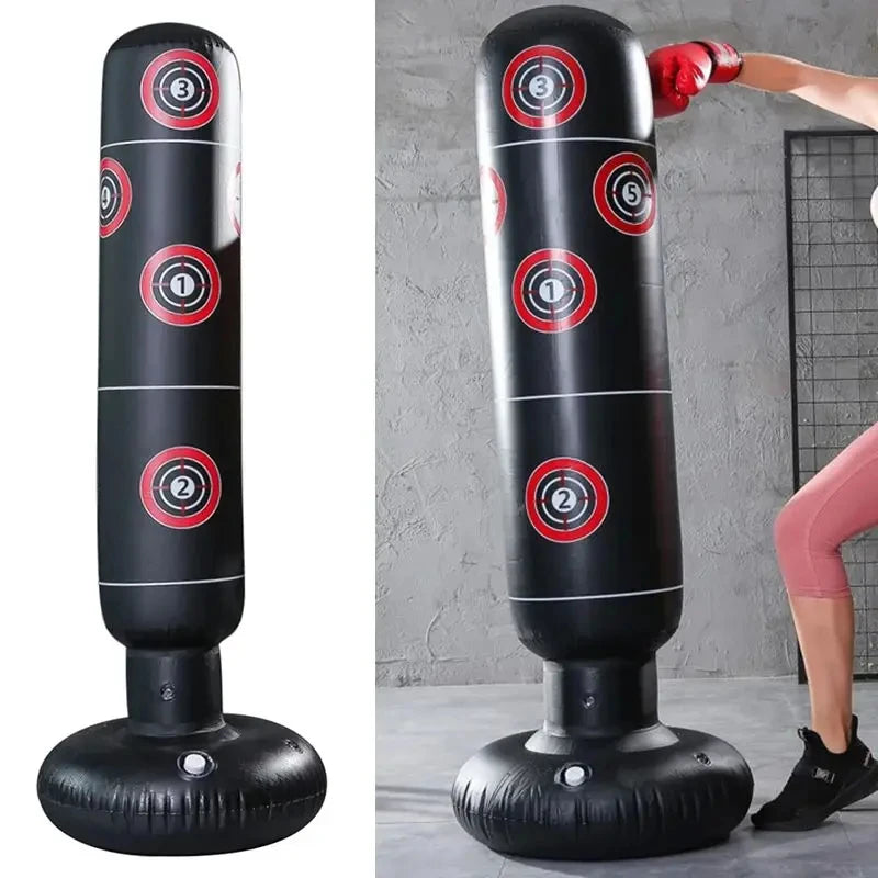 Inflatable Punching Boxing Bag Fitness Training Boxing Sack PVC Sports Fight Column Toy Kids Boxing Fight Pressure Sandbag