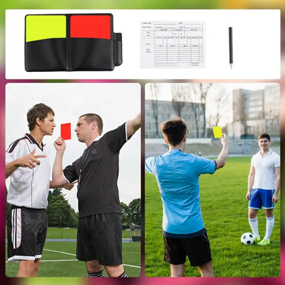 PVC football referee warning red and yellow card football match training referee tool football sports accessory 8x11cm