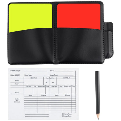 PVC football referee warning red and yellow card football match training referee tool football sports accessory 8x11cm