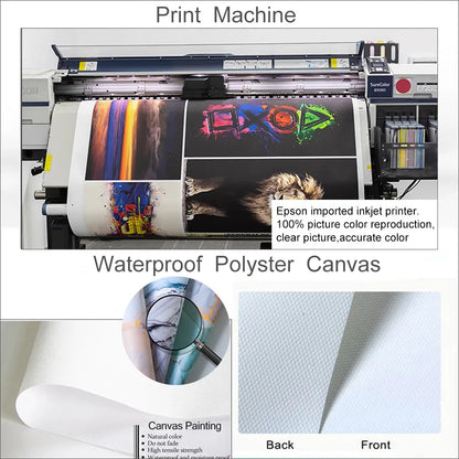 Islamic Muslim Arabic Calligraphy Poster Canvas Print Painting Wall Art Bedroom Study Studio Living Room Home Decor