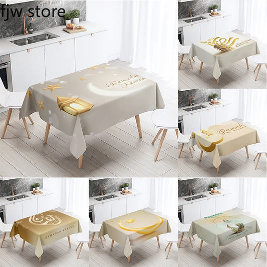 Ramadan home decoration tablecloth islamic muslim mosque ramadan kareem decorative tablecloth
