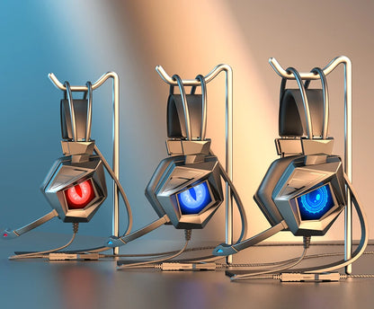 Professional Led Light Wired Gaming Headphones With Microphone For Computer PS4 PS5 Xbox Bass Stereo PC Gaming Headset Gifts