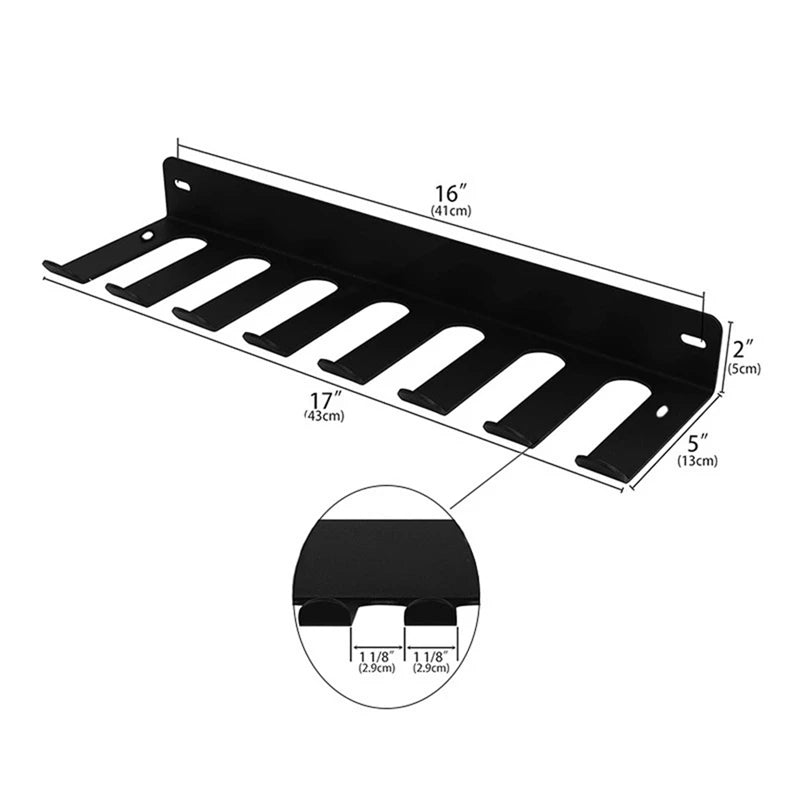 Multi-Purpose Gym Storage Rack,Hook Heavy-Duty Steel Gym Organizer Wall Mount Hanger For Home And Pro 17 Inches Durable