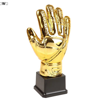 〔W〕Golden Gloves Football Trophy Winner Gold Trophys Goalkeeper Gamesoccer Competition Adult Glove School Kids Awardtrophies Cup