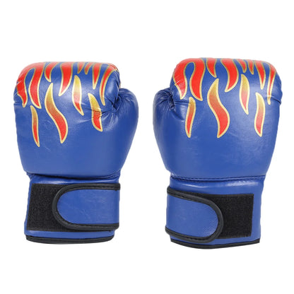 2pcs Boxing Training Fighting Gloves PU Leather Kids Breathable Muay Thai Sparring Punching Karate Kickboxing Professional Glove