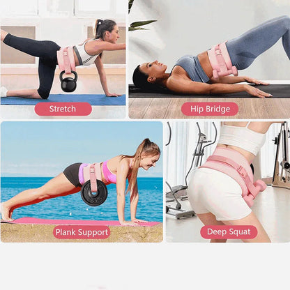 Home Gym Fitness Equipment Hip Bridge Weight Belt Fitness Waist Training Belt Dumbbell Hip Push Belt Waist Support Adjustable