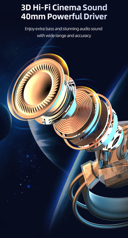 Professional Led Light Wired Gaming Headphones With Microphone For Computer PS4 PS5 Xbox Bass Stereo PC Gaming Headset Gifts