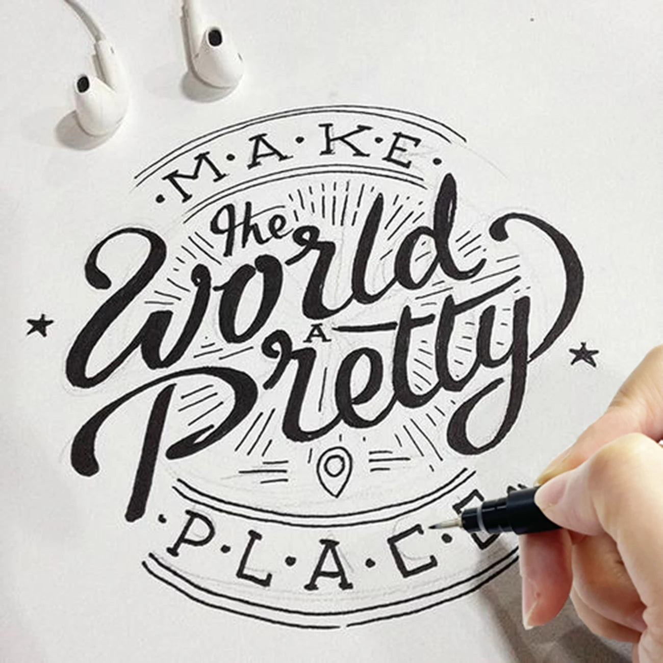 4 pcs Calligraphy Art Marker Pens Brush Art as a gift for Craft Supplies Art Writing Office School Supplies Stationery Student