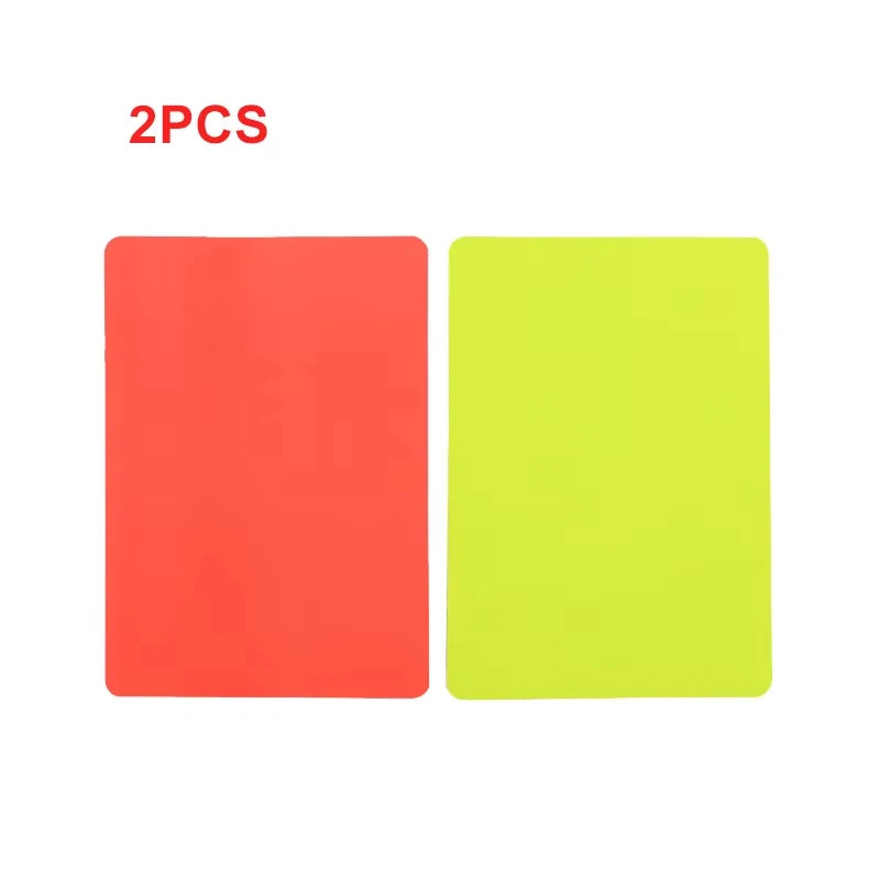 PVC football referee warning red and yellow card football match training referee tool football sports accessory 8x11cm