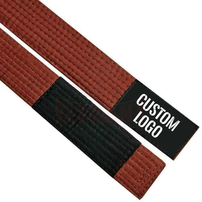 Customized embroidery top Quality Martial arts karate belts bjj men gi belts all sizes all color belts taekwondo judo