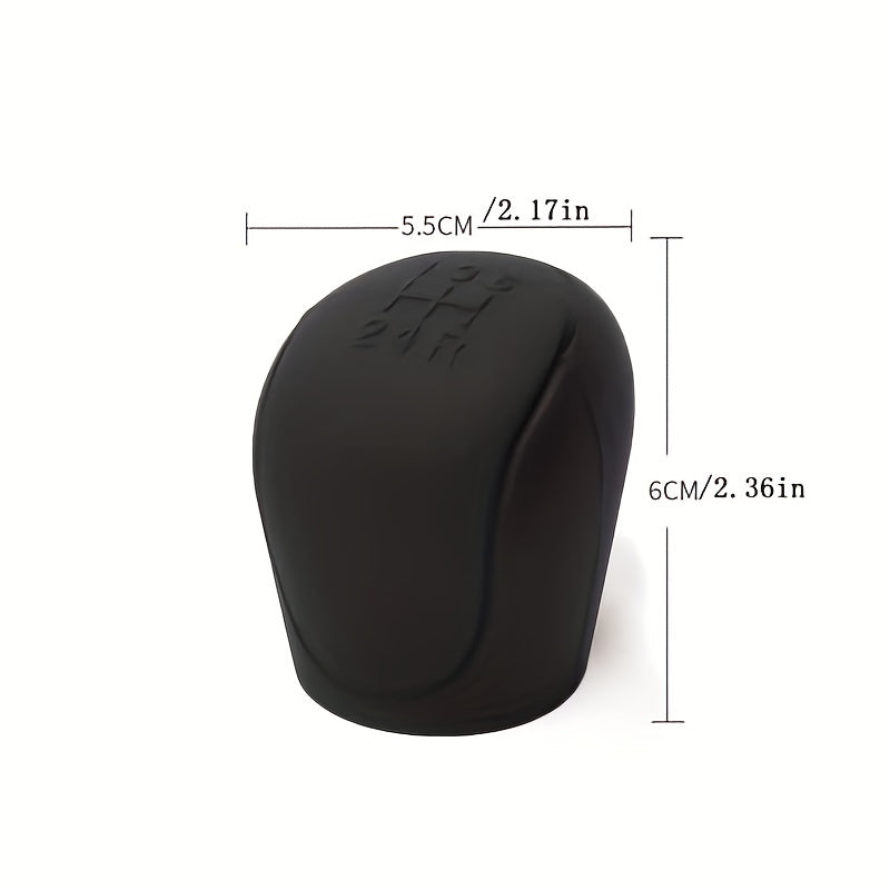 Car Silicone Gear Shift Knob Cover Gear Shift Non-Slip Grip Handle Protective Covers Manual 6-speed Car Interior Accessories