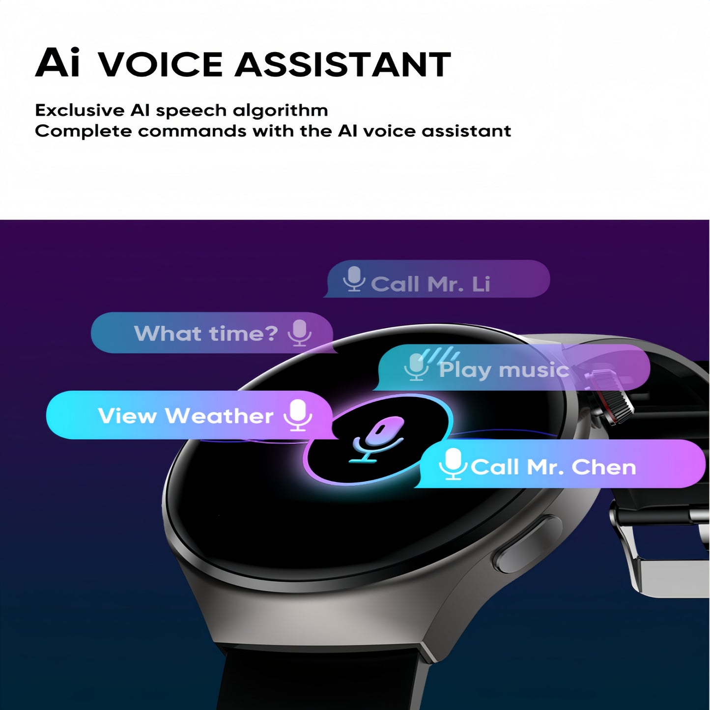 LITTLE MEATBALL Men's Smartwatch, 3.63cm HD Color Display, Wireless Calling,, 100+ Sports Modes, Sleep & Business Monitor, USB Charging, Zinc Alloy, Silicone Strap, Glitter Embellishment, Fitness Tracker Watch|Metallic Finish