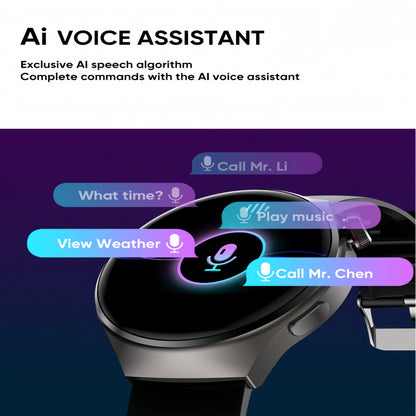 LITTLE MEATBALL Men's Smartwatch, 3.63cm HD Color Display, Wireless Calling,, 100+ Sports Modes, Sleep & Business Monitor, USB Charging, Zinc Alloy, Silicone Strap, Glitter Embellishment, Fitness Tracker Watch|Metallic Finish