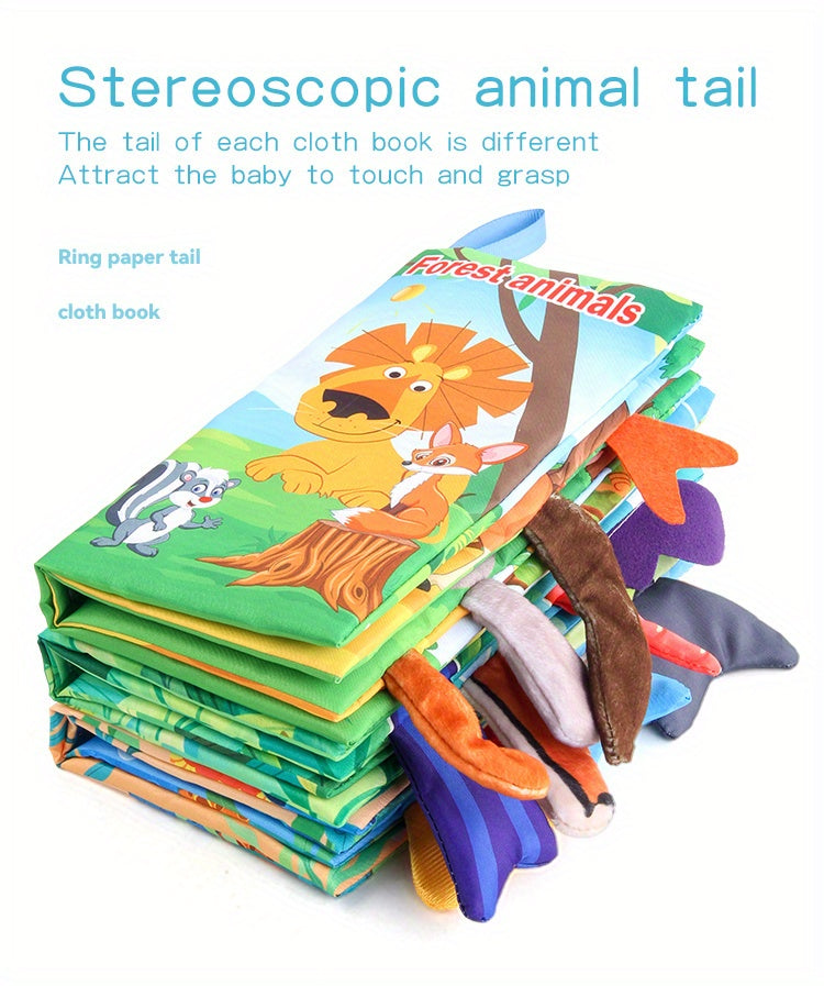 Baby Books -Baby Toys Gifts Touch Feel First Cloth Crinkle Soft Books Infant Tummy Time ToysLearning Sensory Baby Toys Stroller Toys Christmas Halloween Thanksgiving Gifts