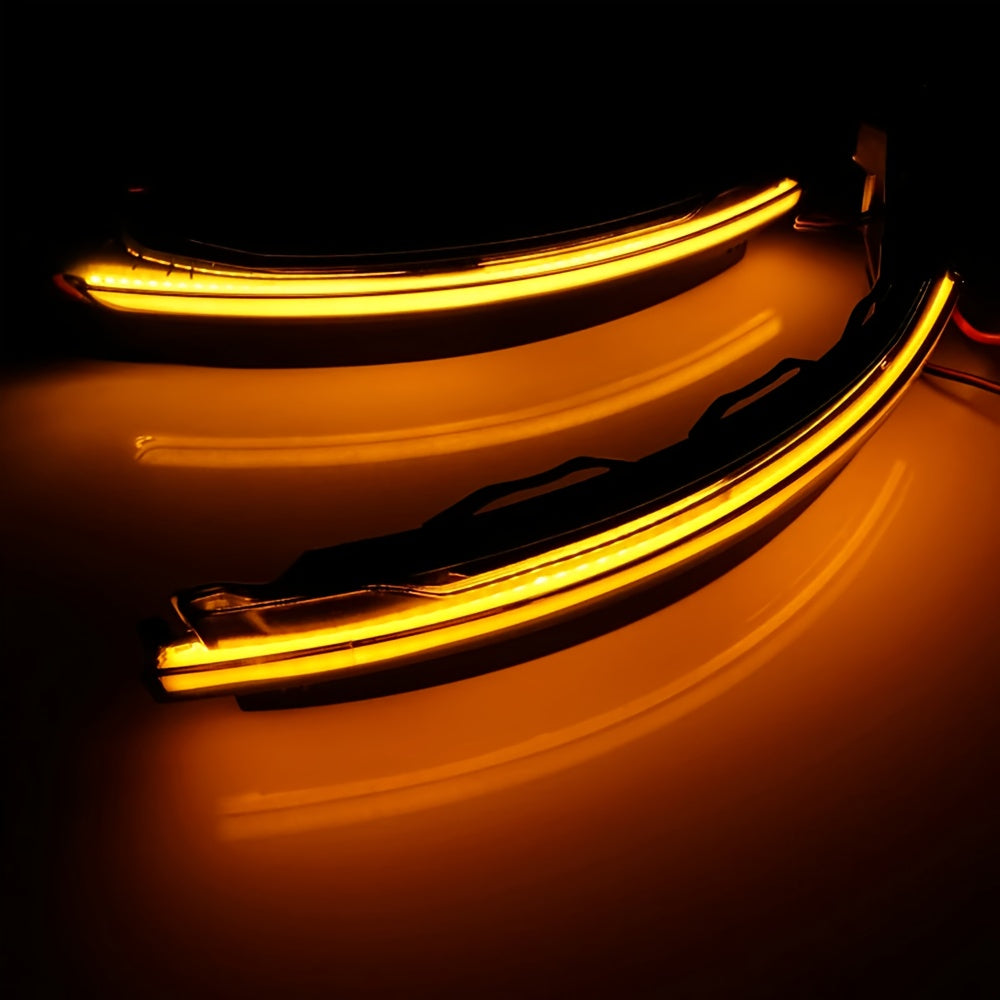 2pcs LED Dynamic Turn Signal Lights for Audi A3 8V S3 RS3 2013-2017 - Side Mirror Indicator Sequential Flashing Lights, 3000+ Lumens, 12-24V, Hardwired, No Battery Needed, Easy Installation, Vehicle Safety Accessories, Sleek