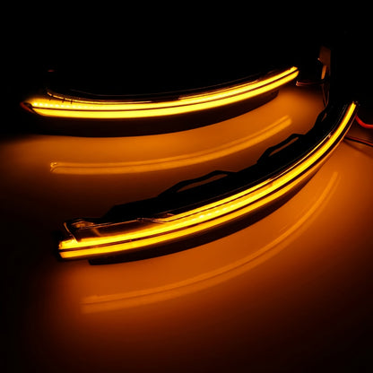 2pcs LED Dynamic Turn Signal Lights for Audi A3 8V S3 RS3 2013-2017 - Side Mirror Indicator Sequential Flashing Lights, 3000+ Lumens, 12-24V, Hardwired, No Battery Needed, Easy Installation, Vehicle Safety Accessories, Sleek