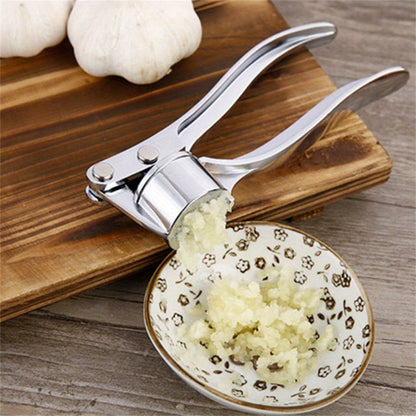 1 Piece Stainless Steel Garlic Press Manually Crusher Handheld Ginger Kitchen Tools
