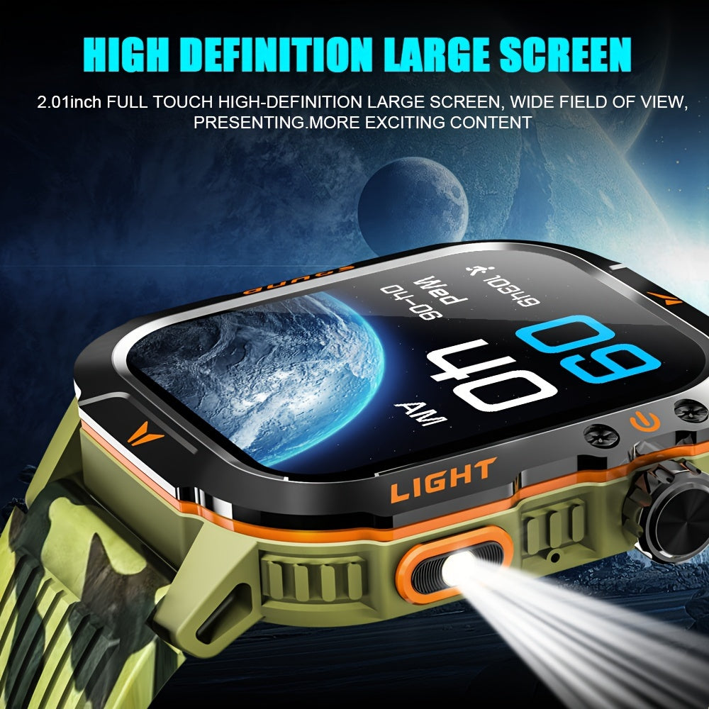 QTLLBT 2024New Smart Watch (Answer/Call) Outdoor Sports Watch LED Altimeter Barometer 100+ Sports Modes 600mAh Battery Multimedia Message Viewing Weather Pedometer Fitness Tracker For Android Phone Gift