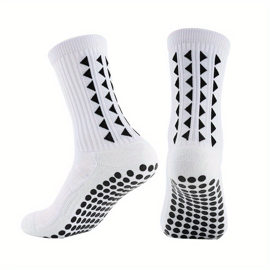 2/5/10 Pairs of Non-Slip Grip Socks for Men And Women, Suitable for Sports Like Football, Basketball, Baseball, Rugby, Soccer, Cycling, Running, Hiking, Tennis, And Skateboarding. These Professional Athletic Socks Feature a B