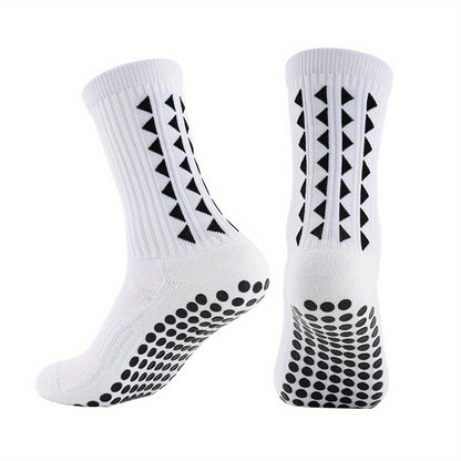 2/5/10 Pairs of Non-Slip Grip Socks for Men And Women, Suitable for Sports Like Football, Basketball, Baseball, Rugby, Soccer, Cycling, Running, Hiking, Tennis, And Skateboarding. These Professional Athletic Socks Feature a B