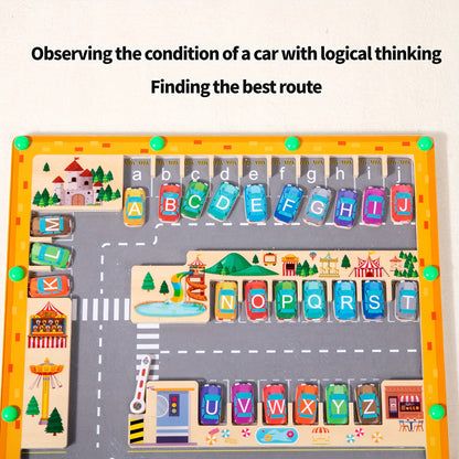 Magnetic Alphabet Maze Learning Toys, Fine Motor Skills Toys, Wooden Learning Letter Puzzle Board, Kids Preschool Learning Activities, Toys