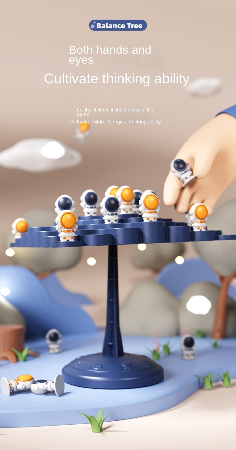 Astronaut Balance Tree Board Game.Focus Training Parent-child Interactive Brain Thinking Puzzle Toys Christmas, Halloween Gift