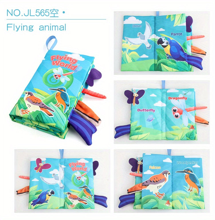 Baby Books -Baby Toys Gifts Touch Feel First Cloth Crinkle Soft Books Infant Tummy Time ToysLearning Sensory Baby Toys Stroller Toys Christmas Halloween Thanksgiving Gifts