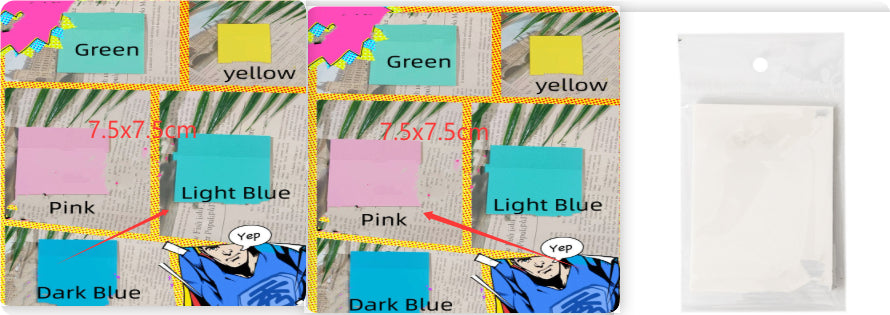 Transparent Post-it Notes Student Notes Sticky Notes Stickers Detachable Notes Sticky Notes