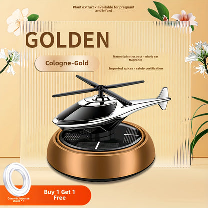 Car Perfume Diffuser Solar Aromatherapy Dashboard Helicopter Decoration Air Freshener Deodorant Car Accessories Gift