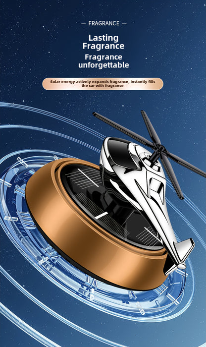 Car Perfume Diffuser Solar Aromatherapy Dashboard Helicopter Decoration Air Freshener Deodorant Car Accessories Gift