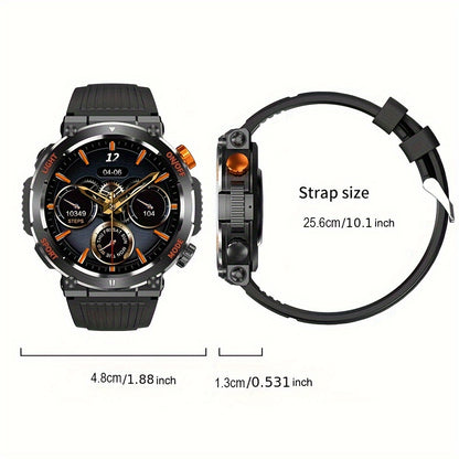 QTLLBT Smart Watch, Wireless Phone Answering, Outdoor Sports Watch, LED Light, High Quality, Compass Fitness Tracker, Pedometer, MMS Display, Suitable for Android, iPhone, Mobile Phone, Smart Watch for Men And Women, Gift