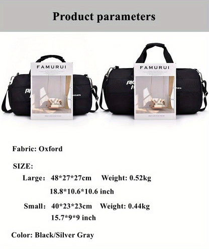 Casual Sports Storage Bag, Portable Lightweight Large Capacity Dry And Wet Separation Handbag Yoga Tote Bag For Men Women Outdoor Sports Fitness Travel Camping Swimming