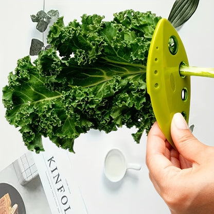 1pc, Leaf Stripper, Kitchen Vegetable Leaf Stripper, Plastic Leaf Peeler For Kale Chard Collard Greens Thyme Basil Rosemary, Leaf Stripper Tool, Kitchen Utensils, Apartment Essentials, College Dorm Essentials, Ready For Schoo