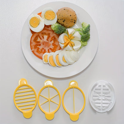 1pc, 3in1, Egg Slicer, Hard Boiled Eggs Slicers, Egg Cutter, Creative Egg Slicer, Kitchen Egg Cutter, Food Slicers, Fruit Slicers, Household Plastic Egg Slicers, Kitchen Tools, Kitchen Supplies, Kitchen Gadgets, Cheapest Item