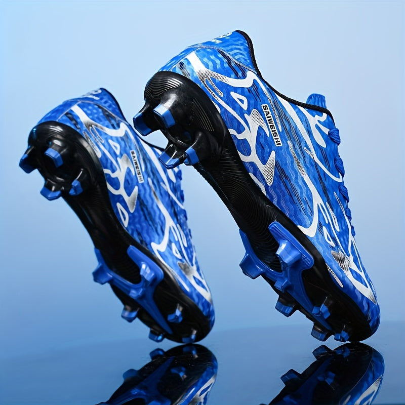 Men's Trendy Cool FG Non Slip Soccer Shoes, Comfortable Wear-resistant Football Shoes For Training Competition, All Seasons