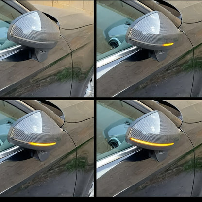 2pcs LED Dynamic Turn Signal Lights for Audi A3 8V S3 RS3 2013-2017 - Side Mirror Indicator Sequential Flashing Lights, 3000+ Lumens, 12-24V, Hardwired, No Battery Needed, Easy Installation, Vehicle Safety Accessories, Sleek