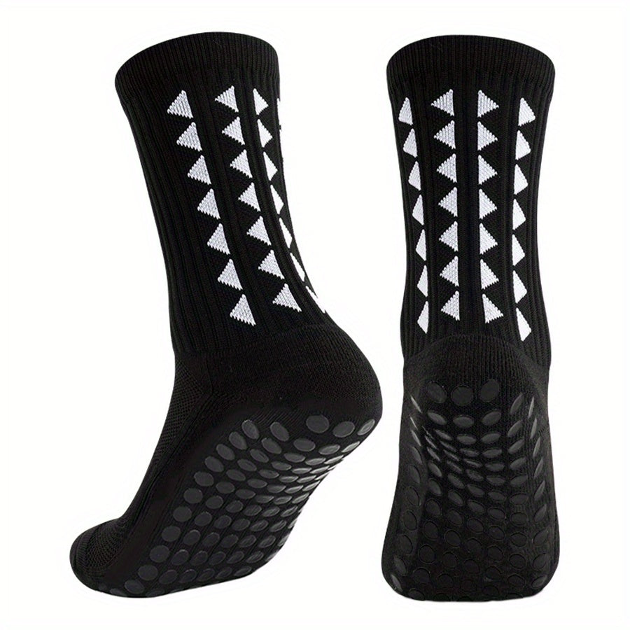 2/5/10 Pairs of Non-Slip Grip Socks for Men And Women, Suitable for Sports Like Football, Basketball, Baseball, Rugby, Soccer, Cycling, Running, Hiking, Tennis, And Skateboarding. These Professional Athletic Socks Feature a B