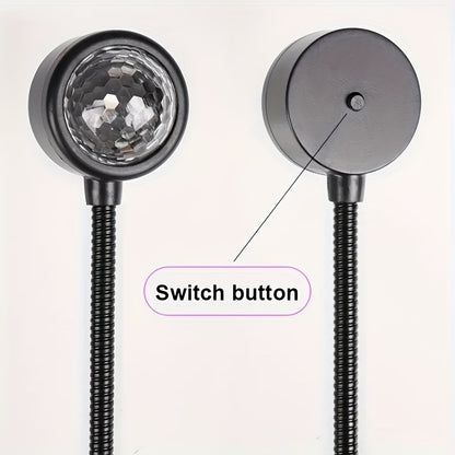 Car Atmosphere Lamp USB Roof Lamp Night Light LED Color Lamp Sound Control Music Car Decoration