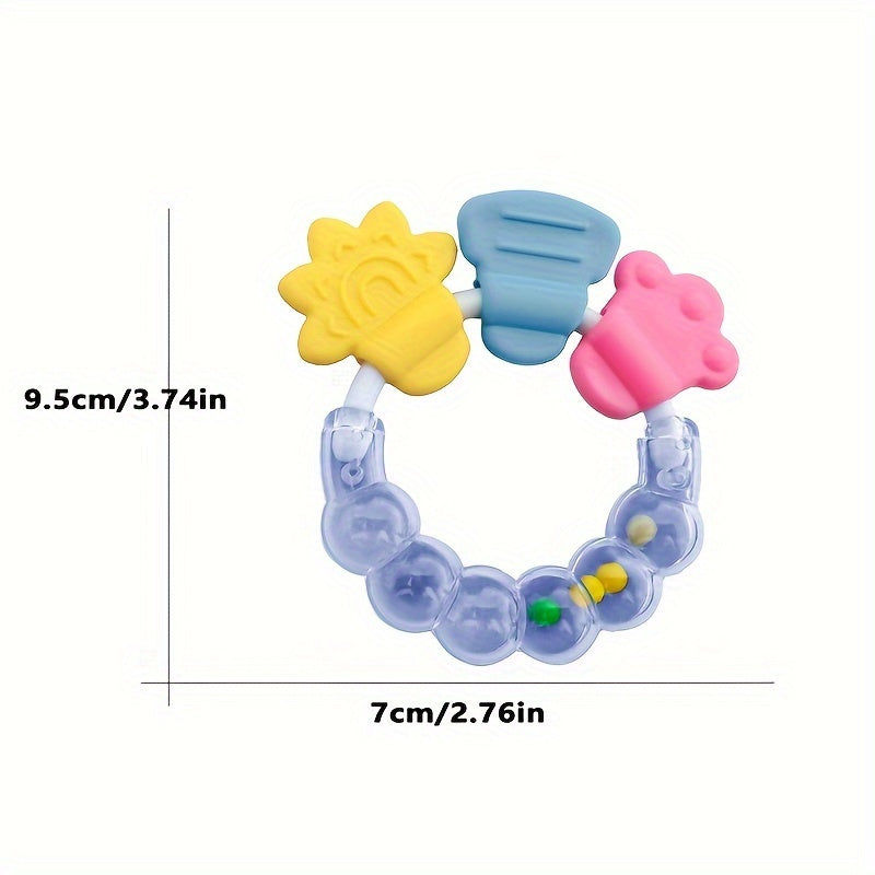 Baby Rattle Teether Hand-held Teething Toy, Christmas, Thanksgiving Day, Halloween Gift